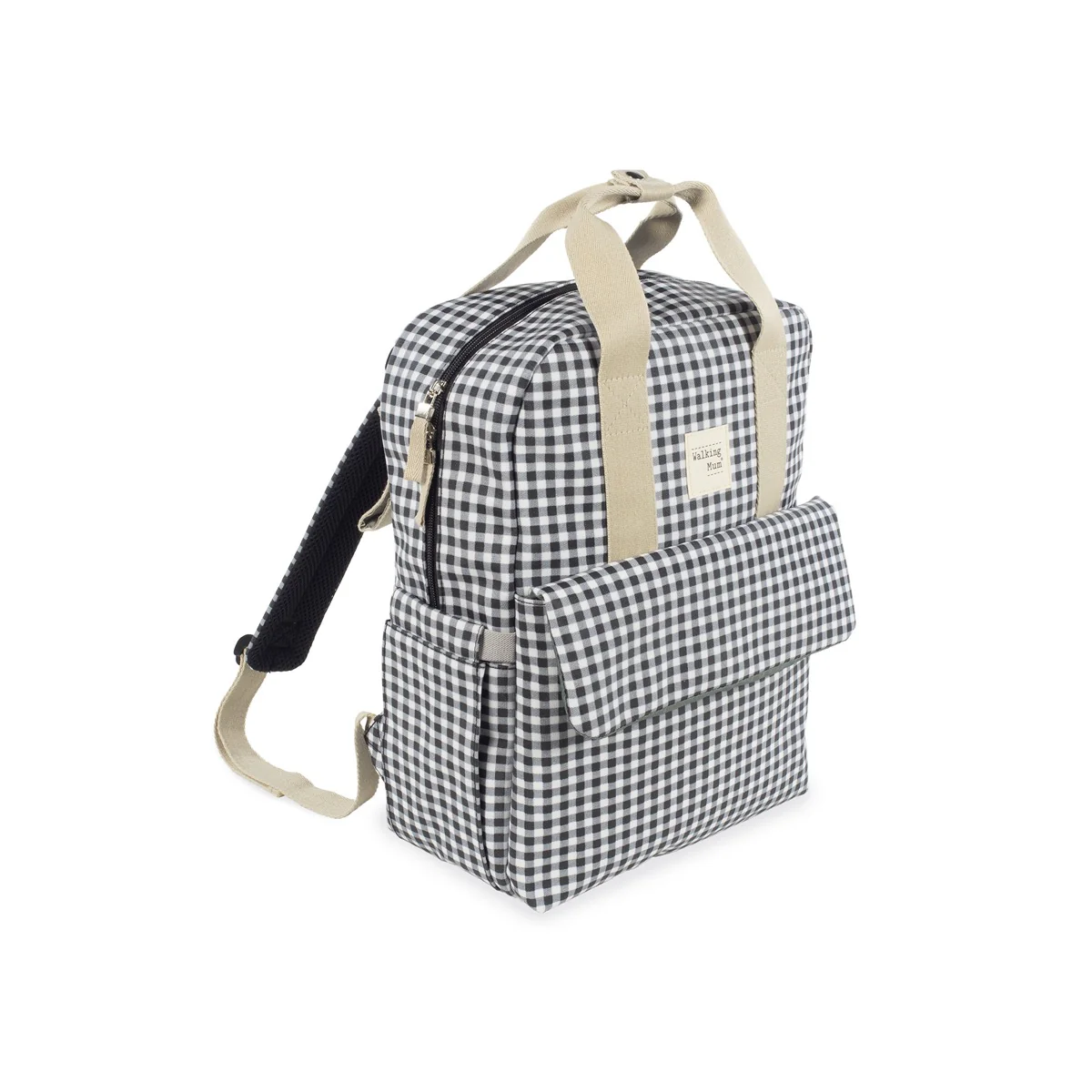 Walking mum mochila i love vichy preto