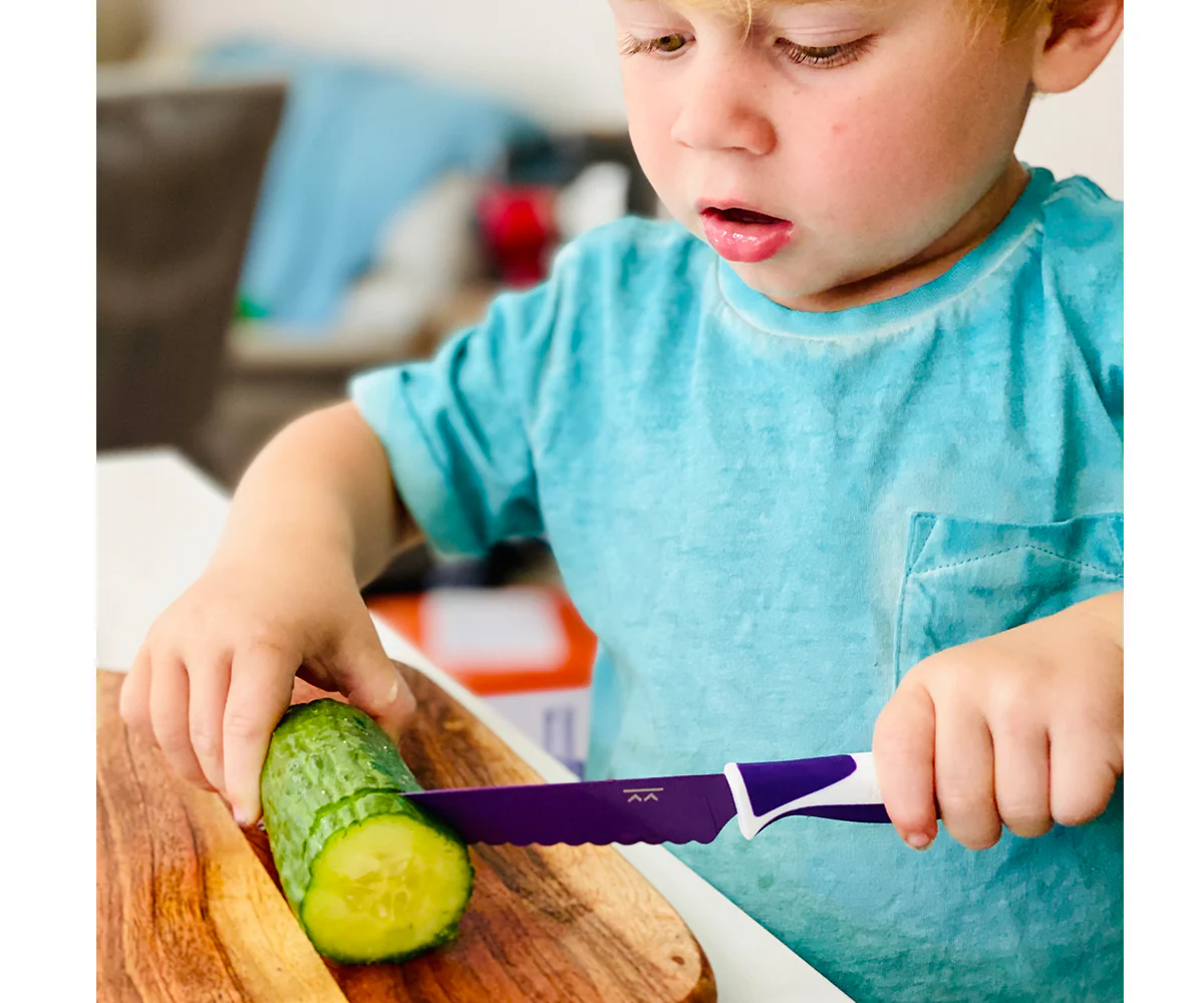 Kiddikutter Faca Para Criança Purple