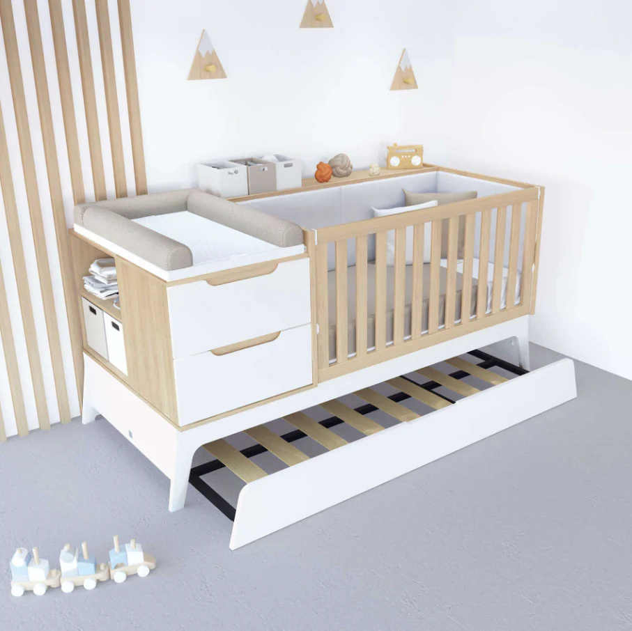 Alondra Convertível ZEN c/ Cama + Têxteis 148 + Colchão