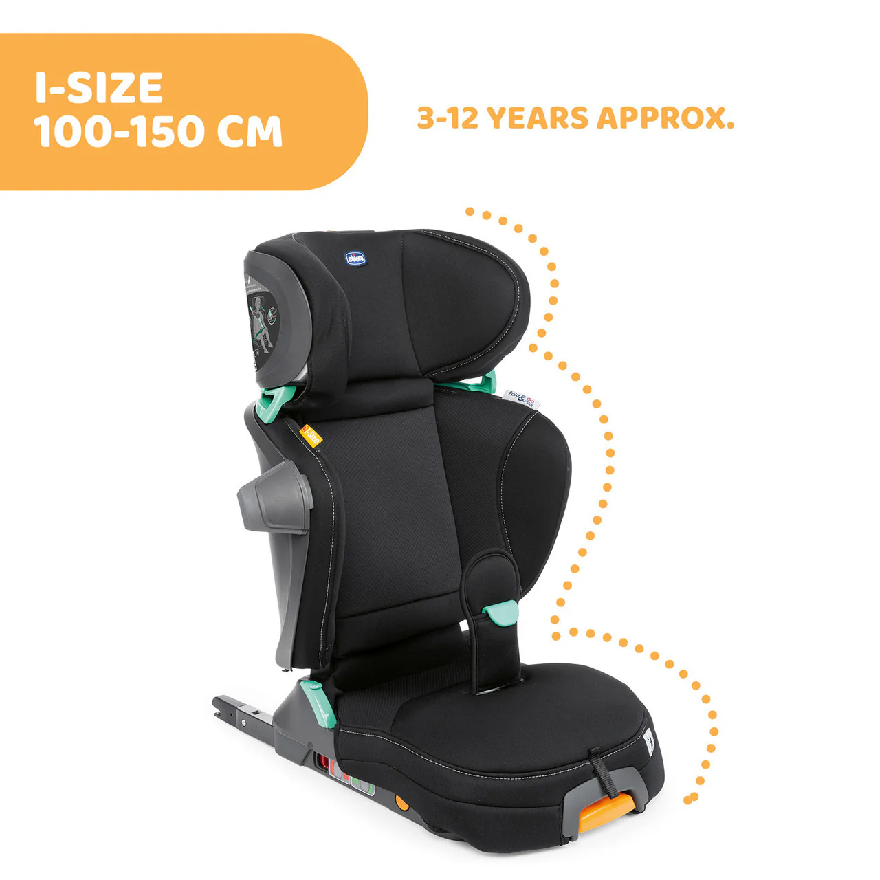 Chicco Cadeira Fold & Go i Size Black