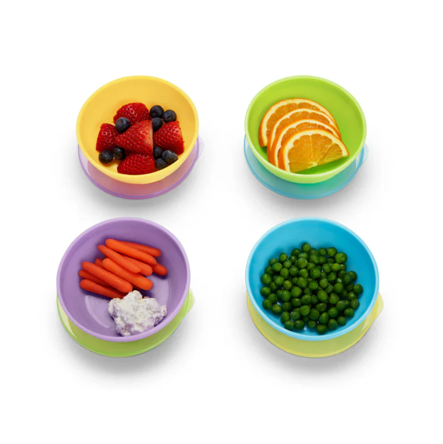 Munchkin Love a Bowls 4 Taças com Tampa + 2 Colheres