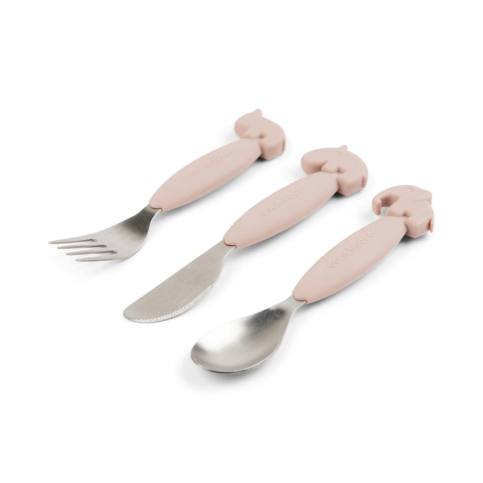 Done by Deer Conjunto Talheres Inox Deer Friends Pink